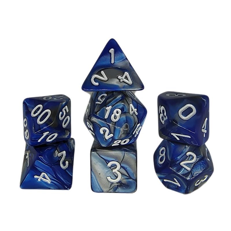 Set de Dados de Rol - Double Color: Blue - Grey
