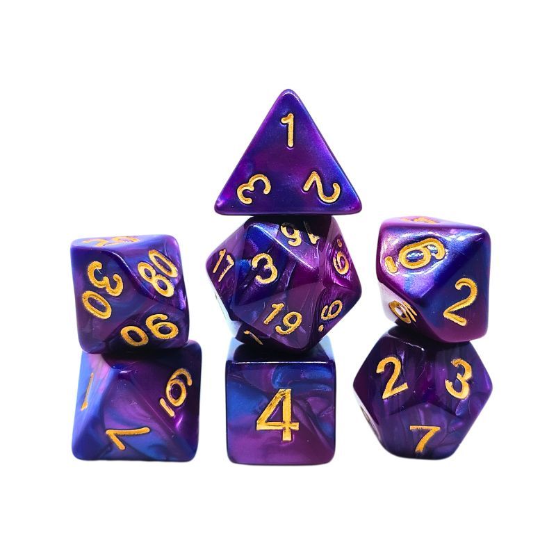 Set de Dados de Rol - Double Color: Blue - Purple