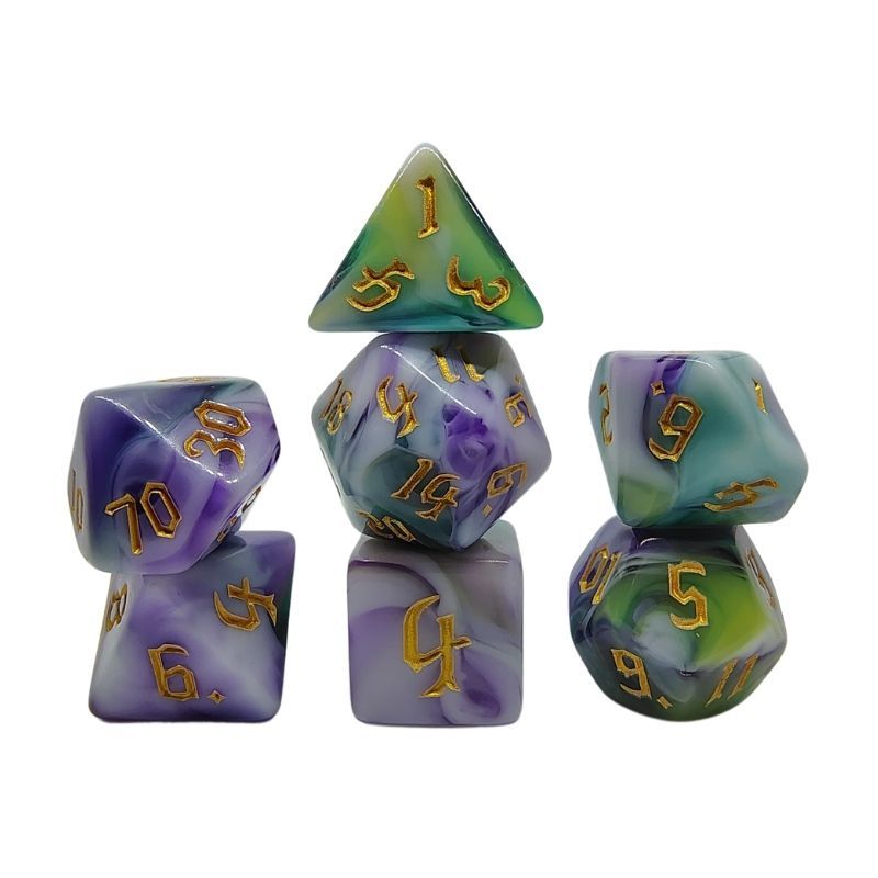 Set de Dados de Rol - Four Color: Mystic Shores
